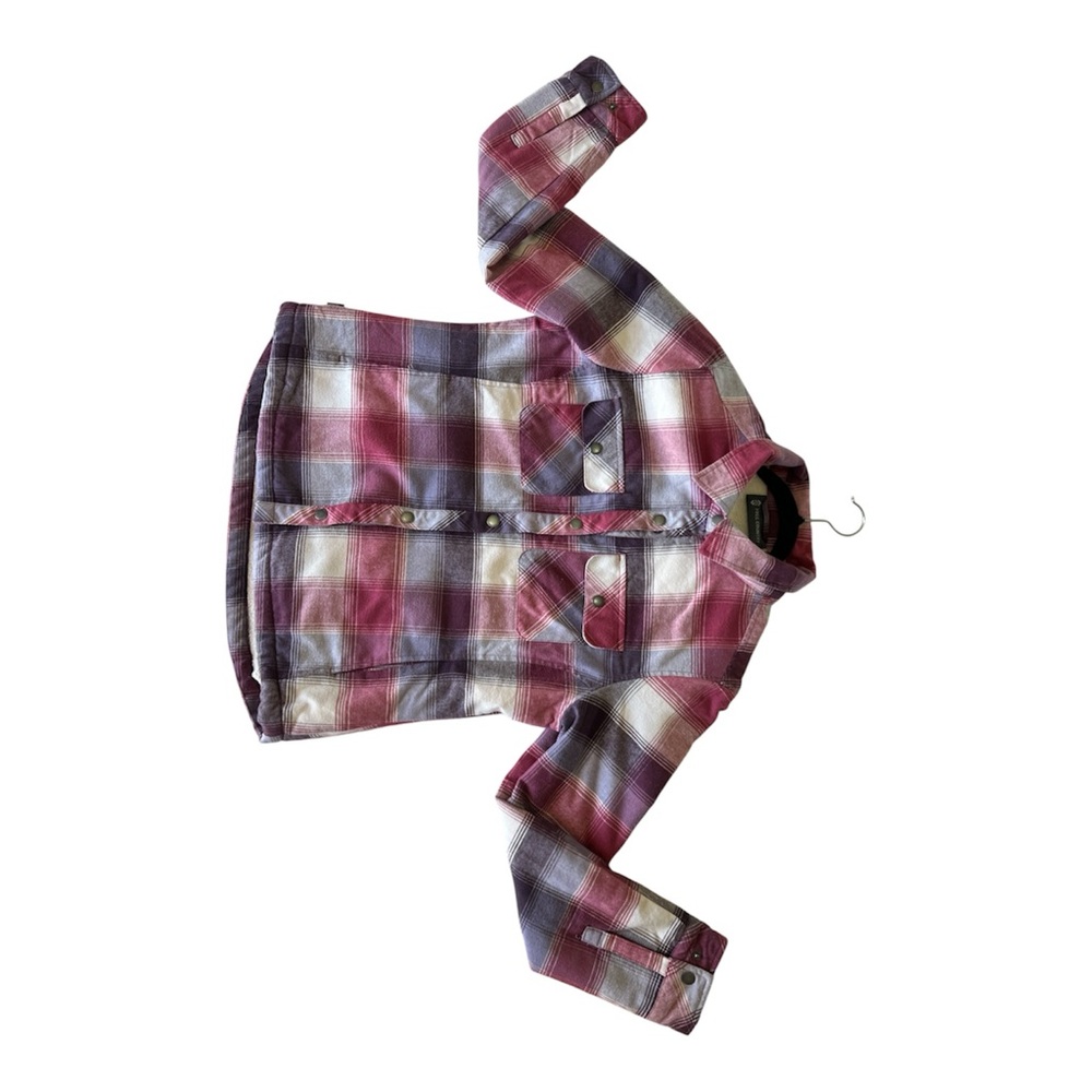 Free Country Sherpa-Lined Plaid Shacket - Size Medium - Picture 9 of 9